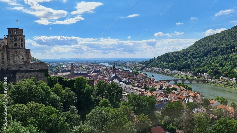 City view near Heidelberg in Germany