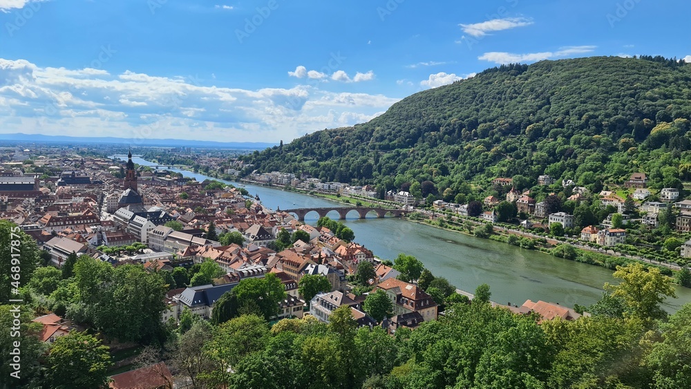 City view near Heidelberg in Germany