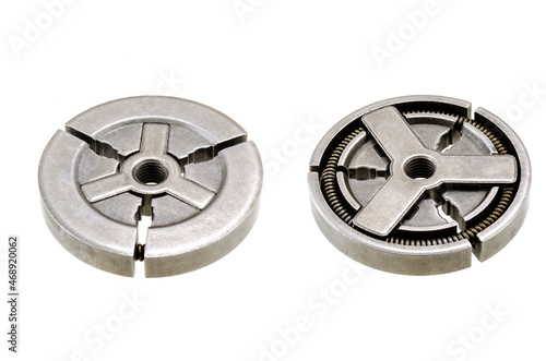 Centrifugal clutched on white background