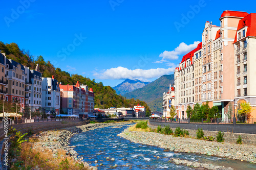 Foto Rosa Khutor embankment in Sochi