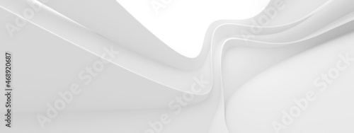 Abstract Wave Background. Minimal White Geometric Wallpaper