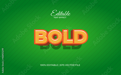 Fototapeta Naklejka Na Ścianę i Meble -  Bold 3D text effect with green background