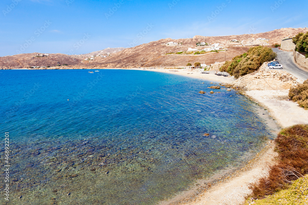 Mykonos island beach, Greece
