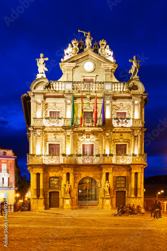 Pamplona Town Hall in Spain photo