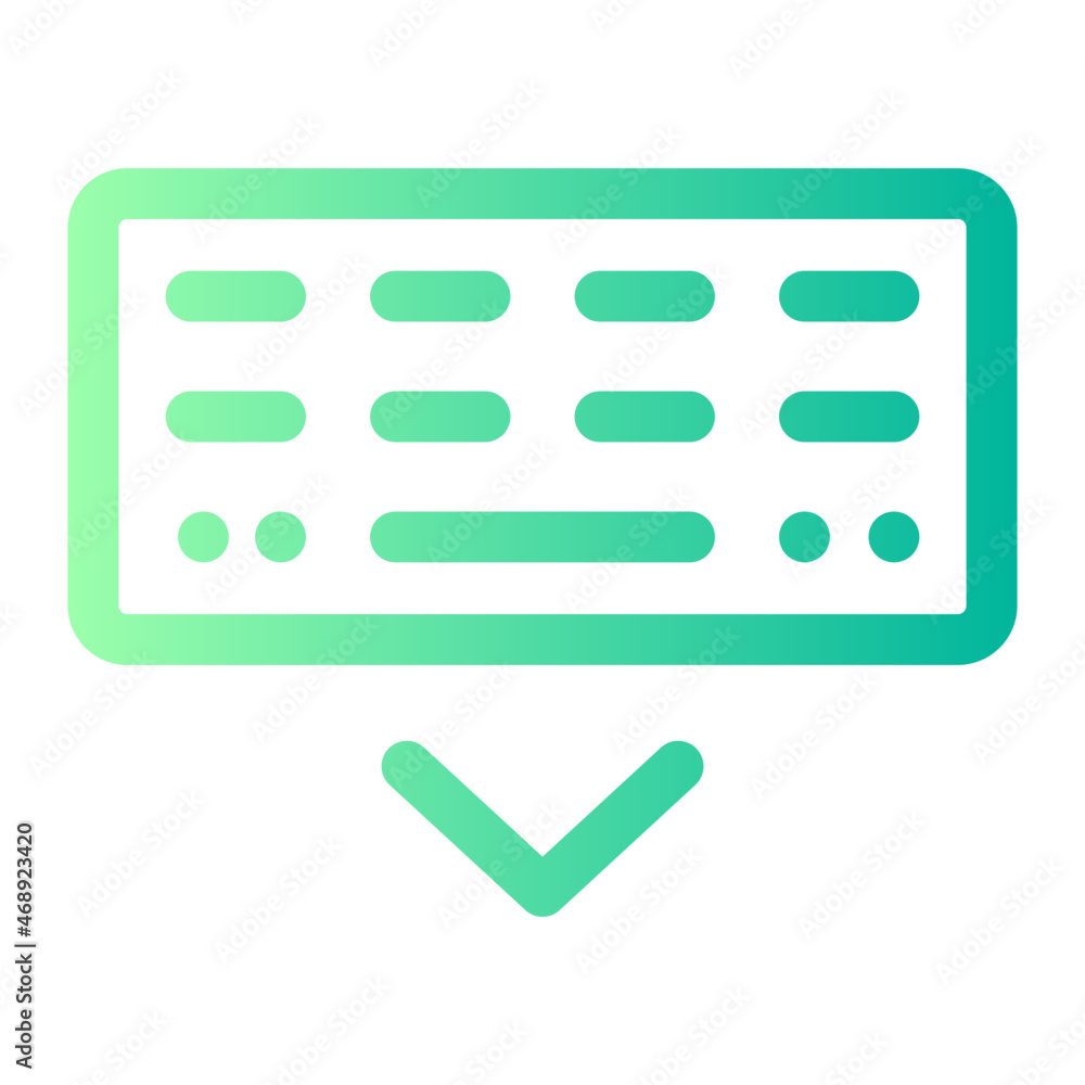 Keyboard gradient icon Keyboard gradient icon