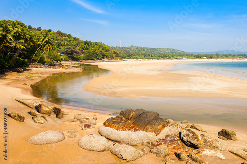 Beach in Goa, India photo