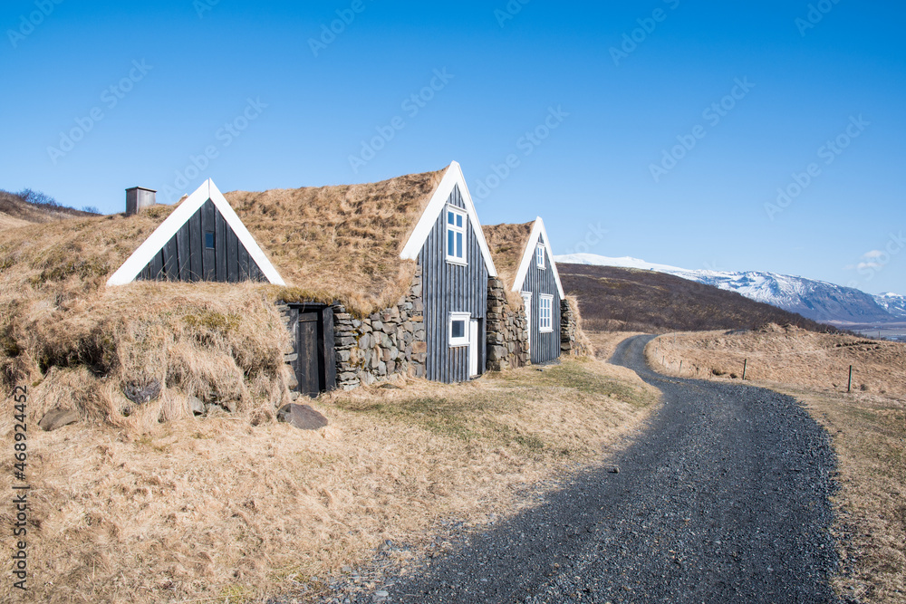 The old farm of Sel in the hills of Skaftafell in Vatnajokull national park