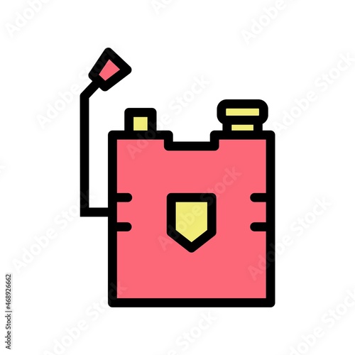 Fumigate Line Filled Vector Icon Design