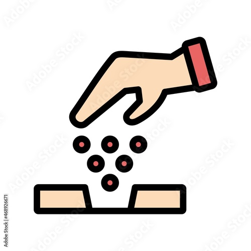 Sow Line Filled Vector Icon Design