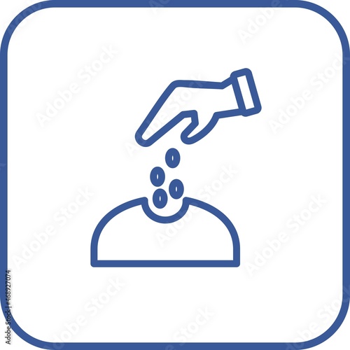 Sow Line Round Corner Vector Icon Design