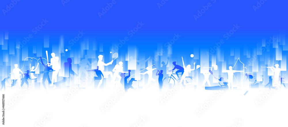 Sports background design with abstract modern template. Vector