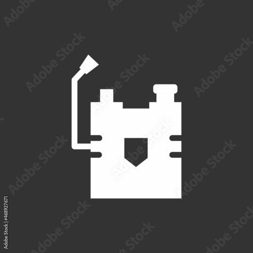 Fumigate Glyph Inverted Vector Icon Design