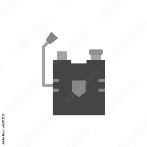 Fumigate Flat Grey Scale Vector Icon Design