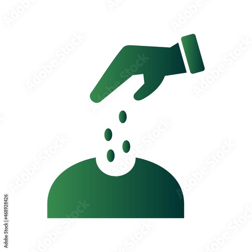 Sow Glyph Gradient Vector Icon Design