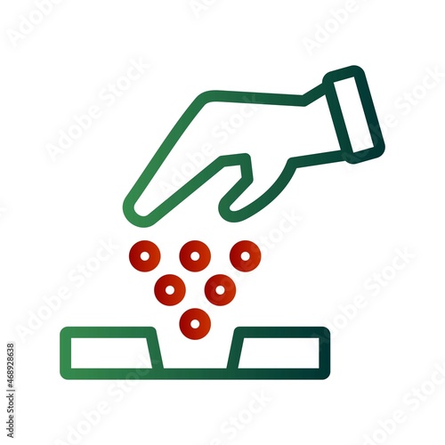 Sow Line Gradient Vector Icon Design