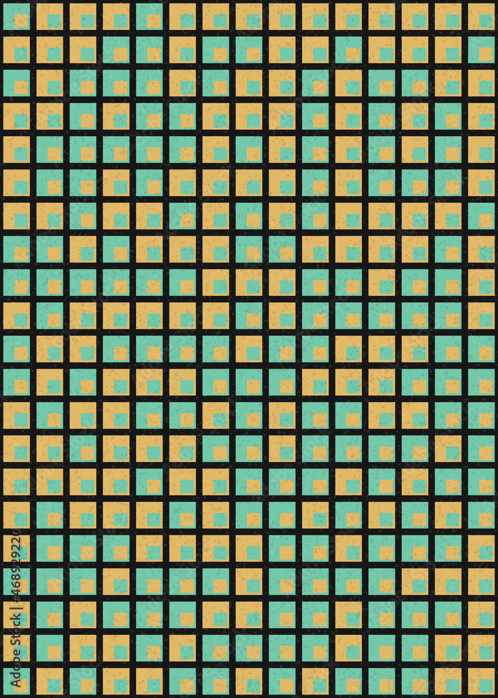 Fototapeta premium Abstract Geometric Pattern generative computational art illustration