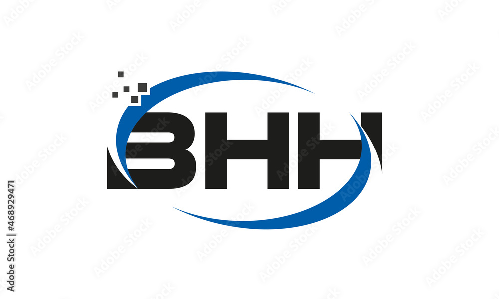 dots or points letter BHH technology logo designs concept vector Template Element dots or points letter BHH technology logo designs concept vector Template Element