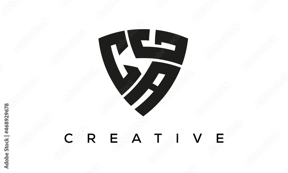 CAG letters logo, security Shield logo vector CAG letters logo, security Shield logo vector