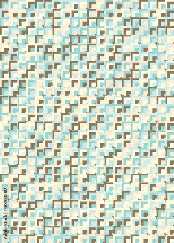 Fototapeta Naklejka Na Ścianę i Meble -  Abstract Geometric Pattern generative computational art illustration