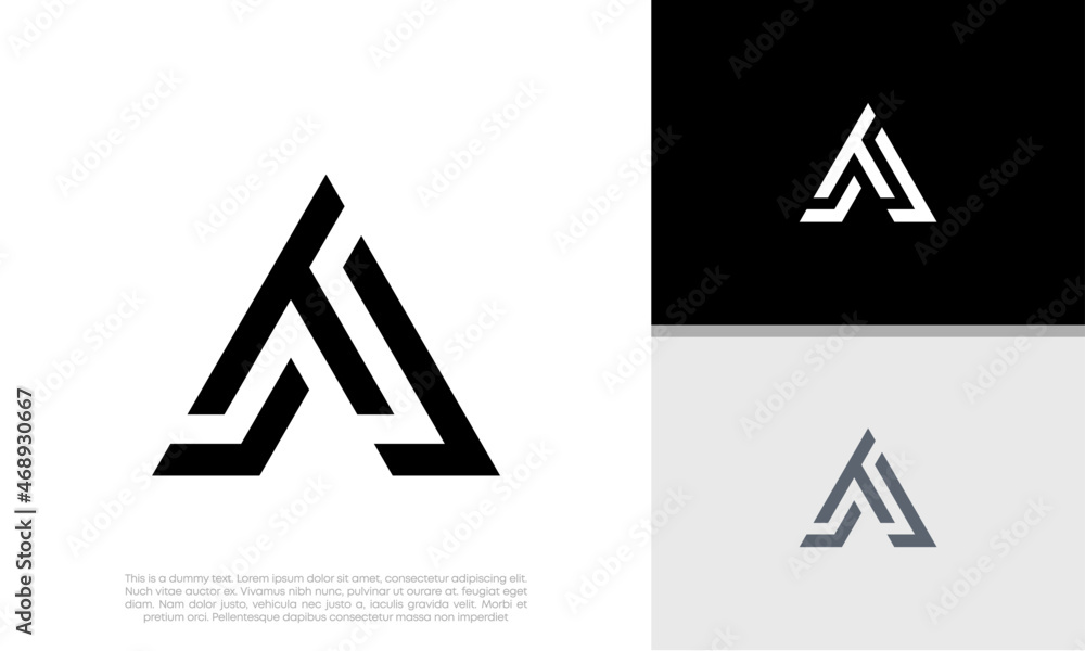 Initial AT. TA logo design. Innovative high tech logo template. Initial AT. TA logo design. Innovative high tech logo template.