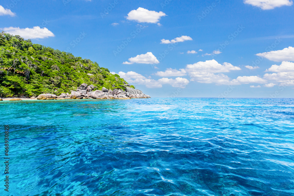 Turquoise water of Andaman Sea at Similan Islands, Khao Lak, Thailand, Turquoise water of Andaman Sea at Similan Islands, Khao Lak, Thailand,
