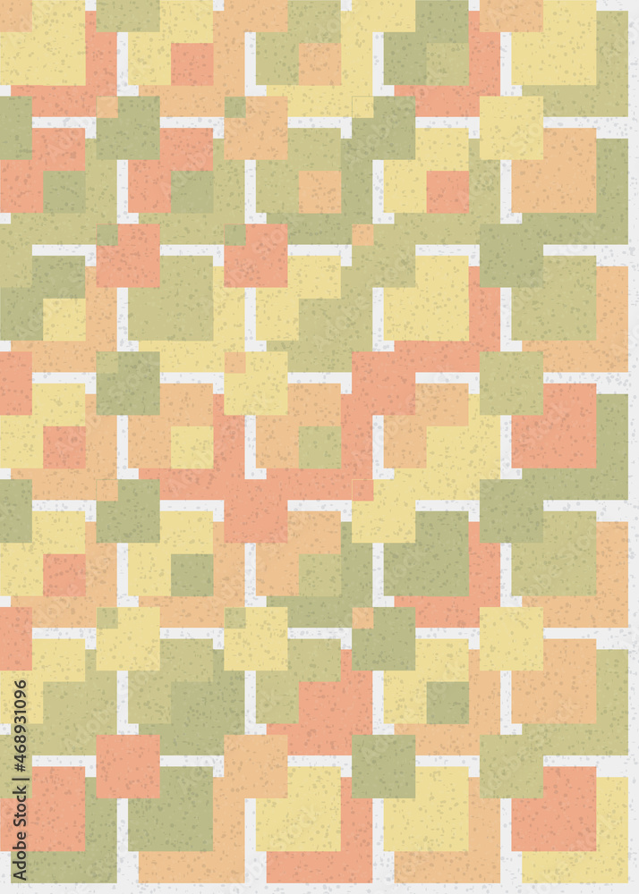 Fototapeta premium Abstract Geometric Pattern generative computational art illustration