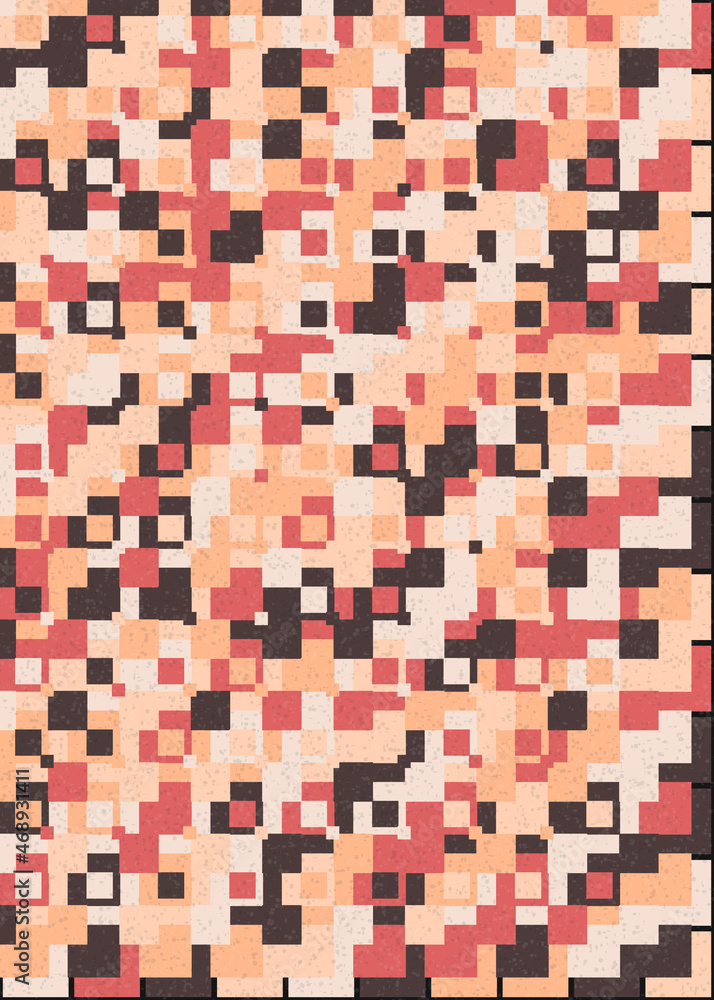 Fototapeta premium Abstract Geometric Pattern generative computational art illustration