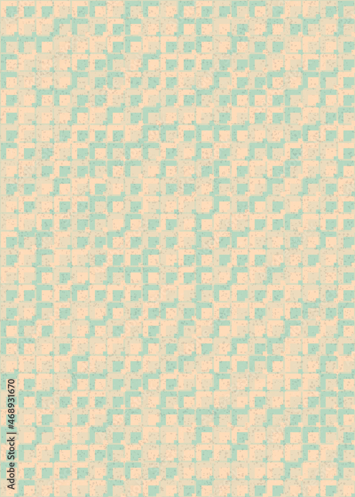 Fototapeta premium Abstract Geometric Pattern generative computational art illustration