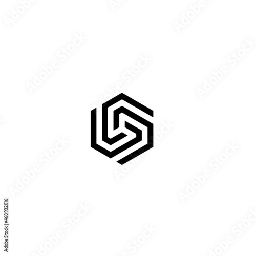 Illustration vector graphic template of box polygon logo