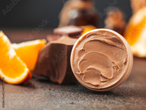 Принти на полотні Chocolate face and body butter cream