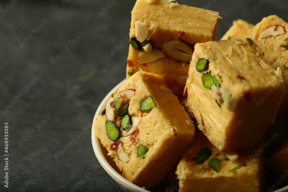 Delicious homemade soan papdi sweets from India, Delicious homemade soan papdi sweets from India,