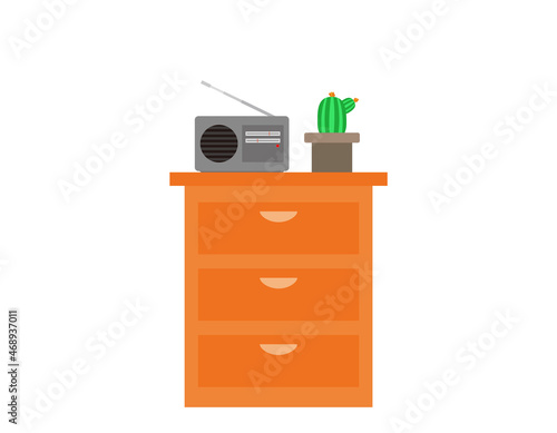 Radio. Icon. Vector illustration.