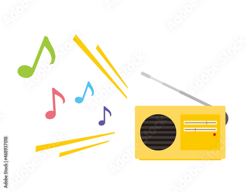 Radio. Icon. Vector illustration.