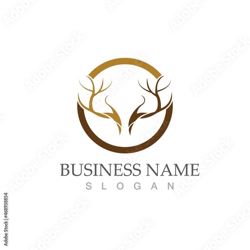Deer vector icon illustration design