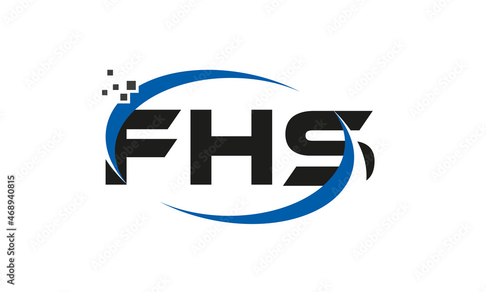 dots or points letter FHS technology logo designs concept vector Template Element dots or points letter FHS technology logo designs concept vector Template Element