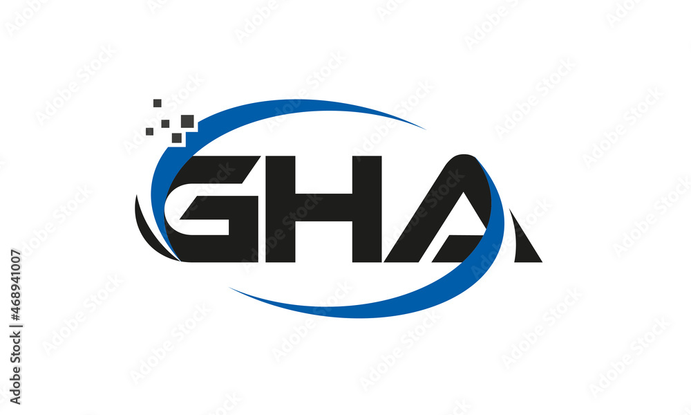 dots or points letter GHA technology logo designs concept vector Template Element dots or points letter GHA technology logo designs concept vector Template Element