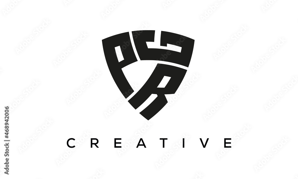 PRG letters logo, security Shield logo vector PRG letters logo, security Shield logo vector