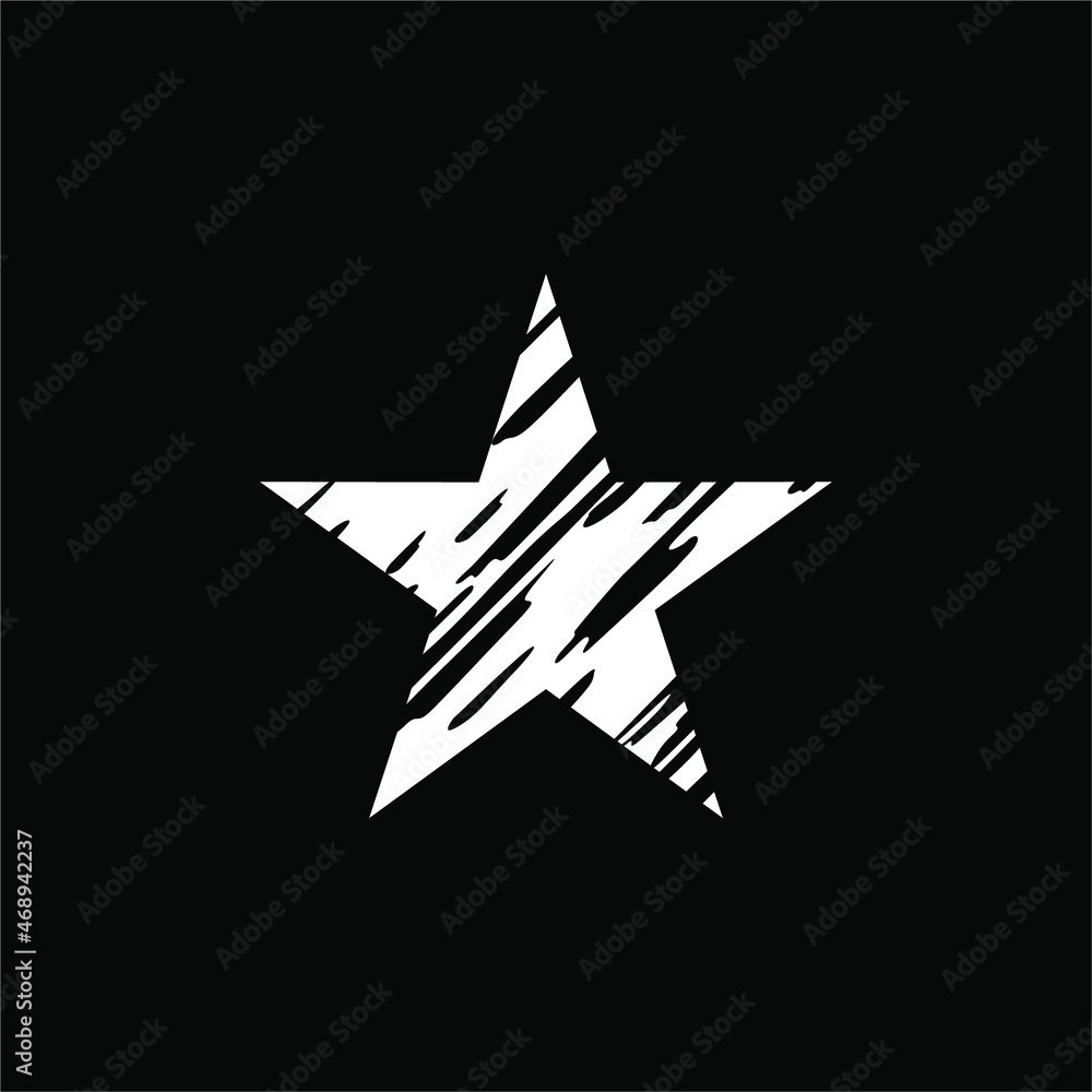 Abstract Star-Shaped for Icon, Symbol, Pictogram, Logo or Design ...