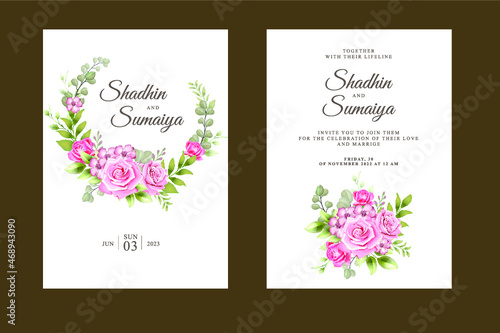 Elegant minimalist realistic peonies beautiful hand drawing floral design water color invitation