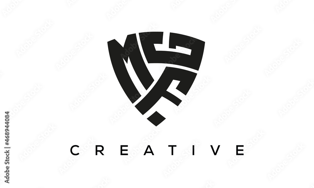 MFG letters logo, security Shield logo vector MFG letters logo, security Shield logo vector
