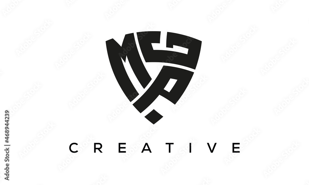 MPG letters logo, security Shield logo vector MPG letters logo, security Shield logo vector
