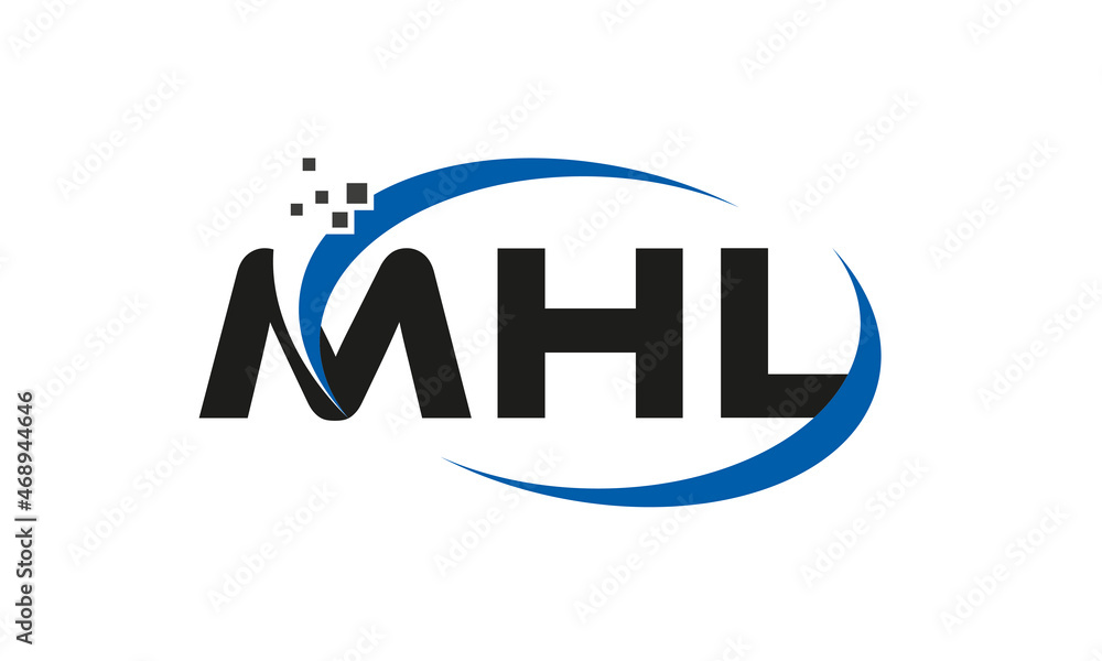 dots or points letter MHL technology logo designs concept vector Template Element dots or points letter MHL technology logo designs concept vector Template Element