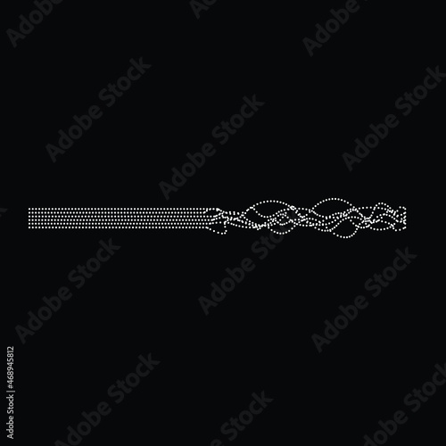 Abstract flow lines background . From order to chaos .Fluid wavy shape .Striped linear pattern . Music sound wave . Vector illustration