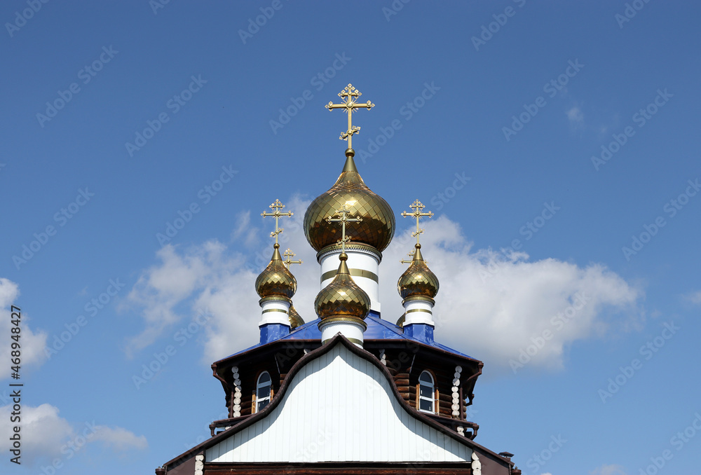 Domes of the Temple in honor of All Saints in the Russian land who shone