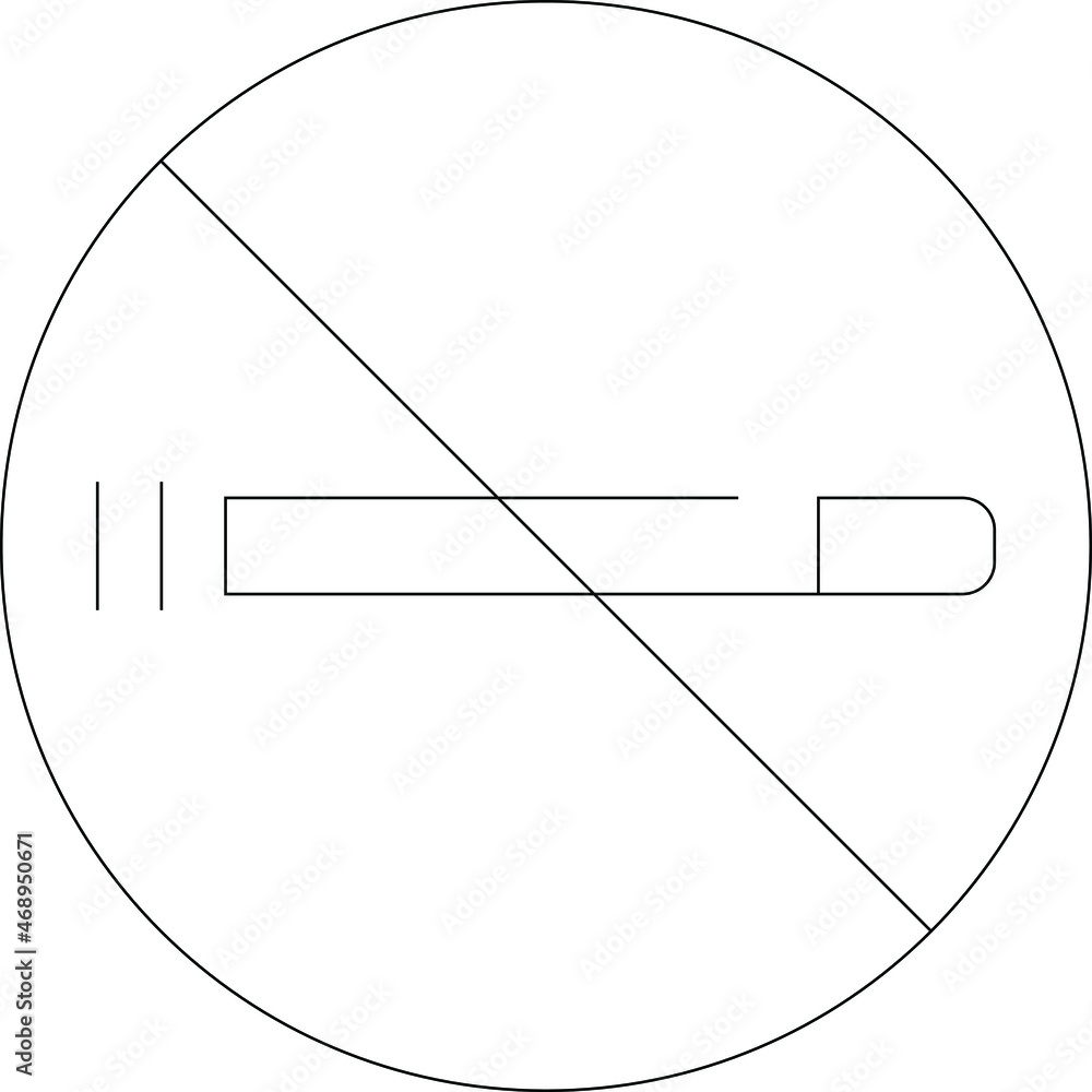 Fototapeta premium coffee shop icon no smoking and sign