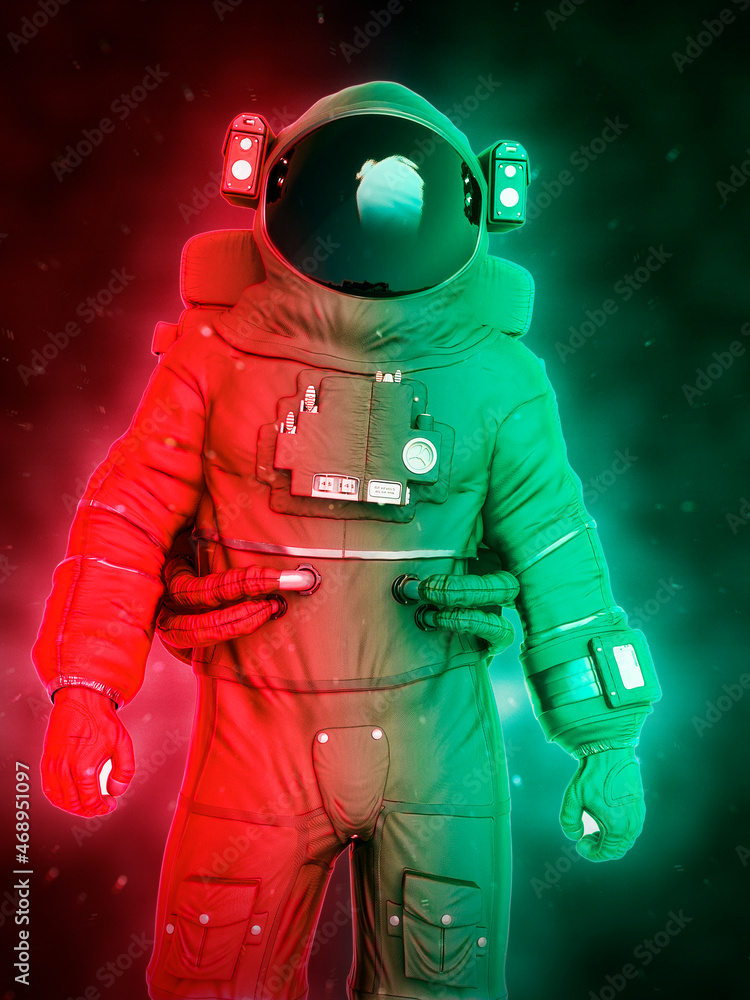 Fototapeta premium astronaut stand up