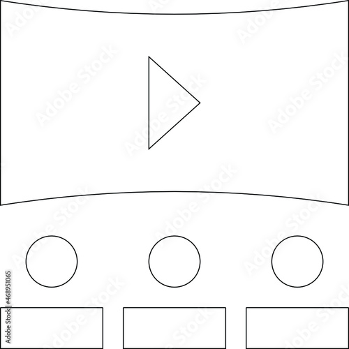 cinema hall and movie making icon stage and cinema