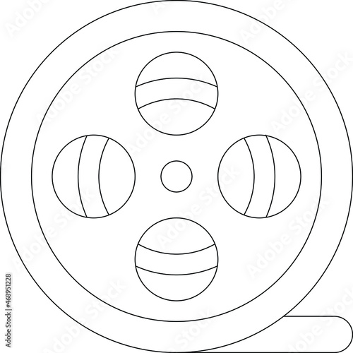 cinema hall and movie making icon film reel and movies