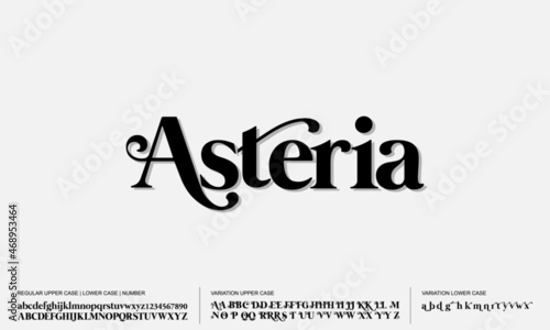 Fashion font alphabet. Minimal modern urban fonts for logo, brand etc. Typography typeface uppercase lowercase and number. vector illustration