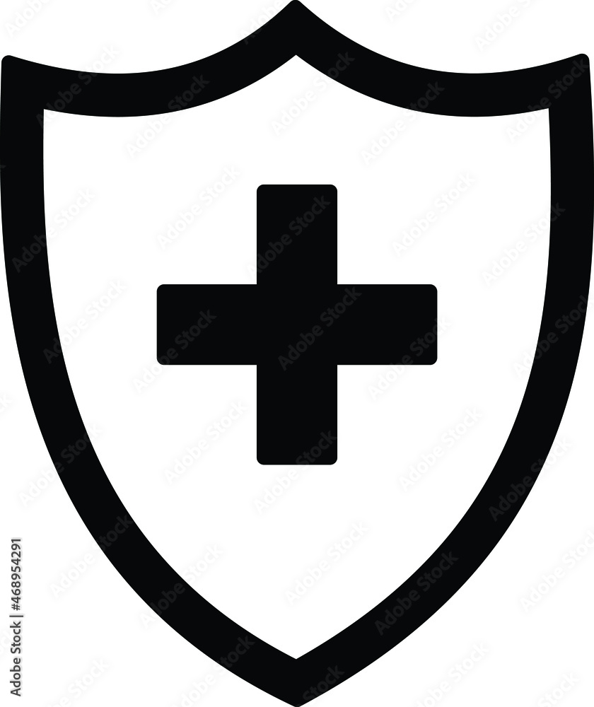 hospital and medical icon shield and protection hospital and medical icon shield and protection